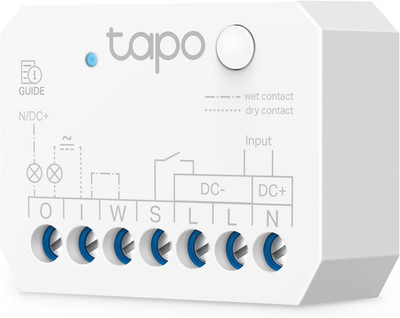 Tapo S110E WLAN Und Bluetooth Smart Relaisschalter, Dry/Wet Contact, 1 Kanal, 10