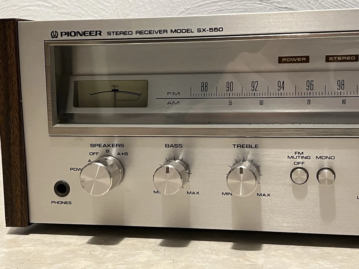 Pioneer SX-550 Vintage Hifi Stereo Receiver Fully Serviced! 2x20W 1976-1978s TOP