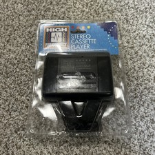 High Frequency Portable Stereo Cassette Player W/Headphones RARE  NEW