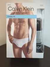Medium - Calvin Klein Men Classic Hip Brief Underwear 4 Pack size Multicolor