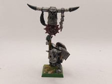 Warhammer Fantasy ORCS GOBLINS BATTLE STANDARD BEARER Metal Painted GW OOP Rare
