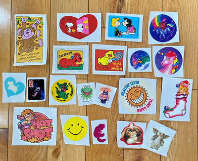 Vintage Assorted 80s Stickers, Muppets, Lisa Frank, Restored (READ): You Choose!