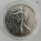 2011‑S BU American Silver Eagle $1 Coin from 25th Anniversary Set Lite Rim Toned