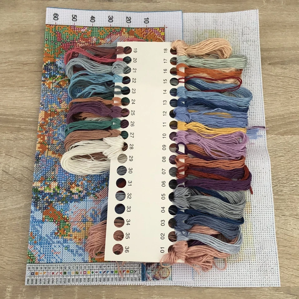 Printed Cross Stitch Kit 11 ct Dreamcatcher 35x45cm DIY UK - Image 3 of 4