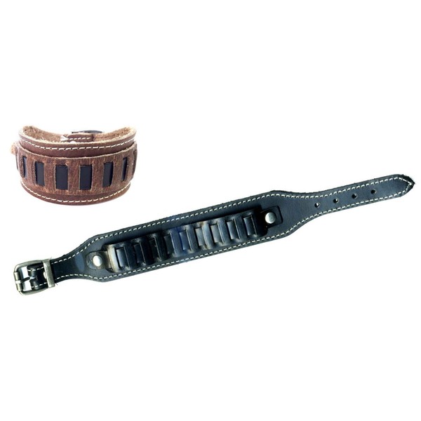 The Rock Shop Lederarmband - Ladder Schwarz-image