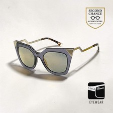 FENDI FF0060/S Y2K Deadstock Optyl Geometric Sunglasses Italy 52-20