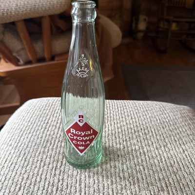 Vintage RC Royal Crown Cola Green Glass Soda Bottle BSR
