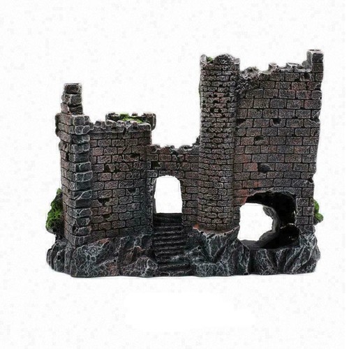 Aquarium Deko Schloss Felsen Höhle Burg Terrarium Dekoration Zubehör Schloss DE - Bild 5 von 11