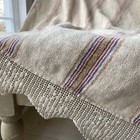 Organic Tablecloth , throw , curtain, bed cover Hungarian hand woven lace linen