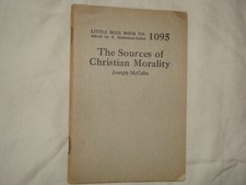 Little Blue Book 1095, The Sources of Christian Morality, copyright 1926