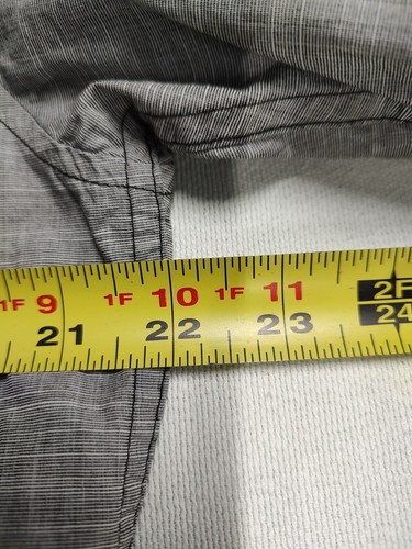 Quiksilver Men's Size Large Gray Button Down Shirt Skateboard Surf Casual Work - Picture 6 of 9