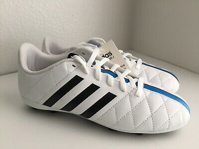Adidas - 11Questra FxG J (White/Black/Solar Blue) Kids Soccer Cleat Size 5  888164676046 | eBay