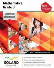Common Core Study Guides: Common Core English Mathematics Grade 8 : SOLARO