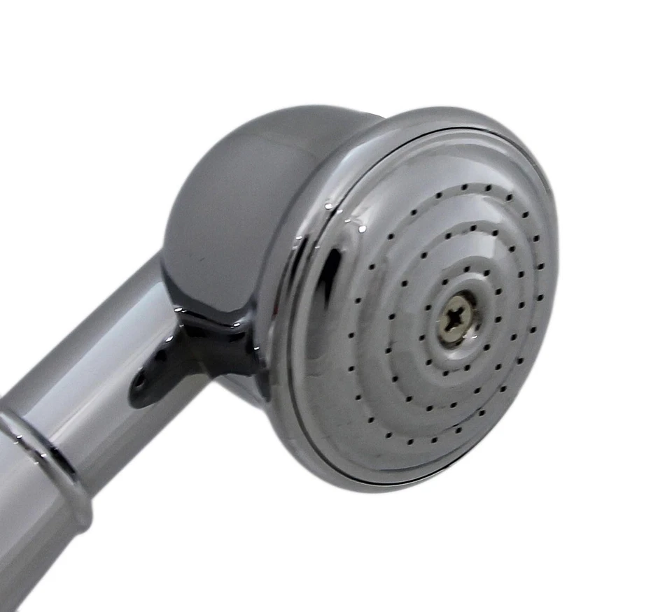 Retro Handbrause Tenrit NOSTALGIE Duschkopf im Landhaus-Stil silber - Bild 3 von 4