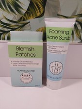 2 PKG Blemish Patches Non- Medicated  24-ct. Foaming Acne Scrub