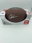 Garrett Wilson Signed Wilson Logo Football New York Jets COA Holo