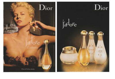 Hochglanzpapier Werbung - Ich liebe das Absolute von Christian Dior beidseitig