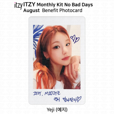 ITZY No Bad Days Monthly Kit August Official Photocard