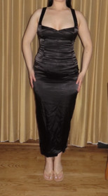 Elise Tiess Anne Corset Black Top with Boning and Lining, Available in L++