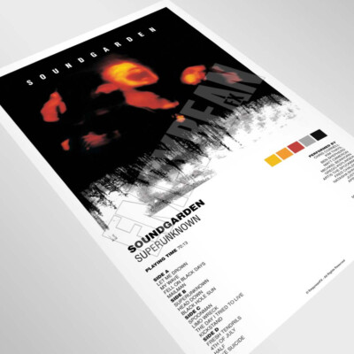 アート・デザイン・音楽 sonar book photo album 1994-2003 Soundgarden Superunknown 1994 Vinyl Record LP Album Poster Art