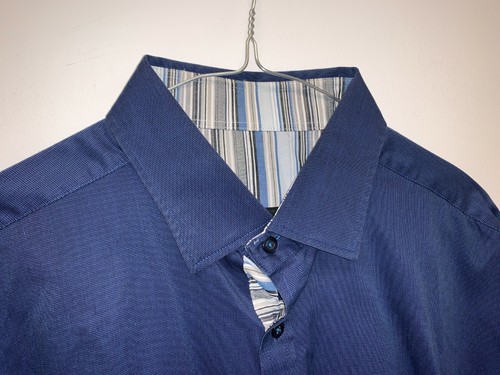 JACK & JONES PREMIUM LS BLUE SHIRT SIZE XXL BNWOT - Picture 2 of 8