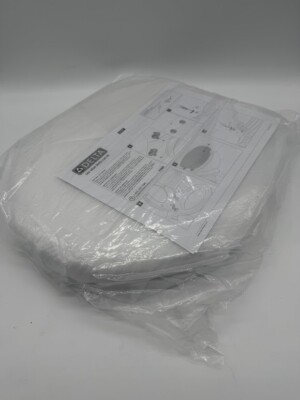 Delta Sanborne Round Closed Front Toilet Seat with NightLight in White