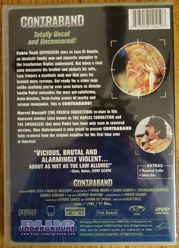 Contraband (DVD, 1980) Fabio Testi, Ivana Monti New, Factory Sealed - Foto 2 di 4