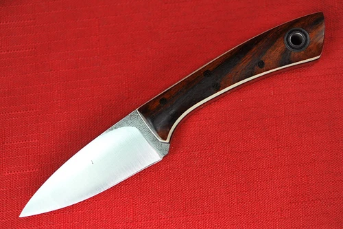Fiddleback Forge 3 Finger Karda by Andy Roy .165" 01 Blade, Full Ironwood Handle