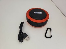 Red Mini Outdoor Wireless Waterproof Bluetooth Speaker W/Suction cup  Mic D4