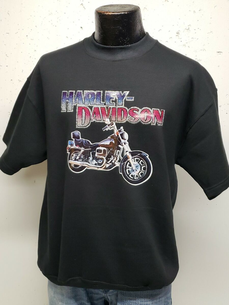 Vintage 80s Harley Davidson Crewneck Sweatshirt SHORT SLEEVE Vintage 80s Harley Davidson Crewneck Sweatshirt SHORT SLEEVE