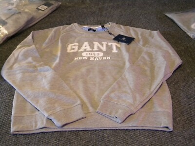 Gant Women Jumper Sweater Pullover  Sweatshirt**GRAY** 1949**MEDIUM