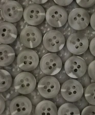 SIZE 18L -7/16"  GRAYISH TAN BLENDER BUTTON, MATTE FINISH, 1 GROSS, 