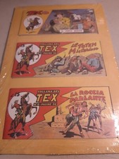  Fumetti Tex Striscia Anastatica n. 1 - 2 più  Inedito n. 1 Nuove in blister