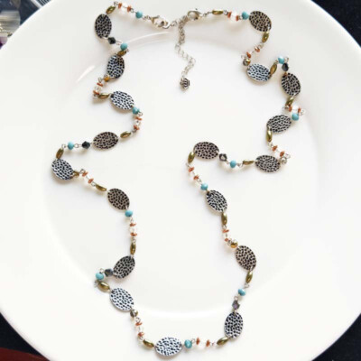 40'' Premier Designs Boho Station Necklace Chic Women Party Vacation Jewelry Gift