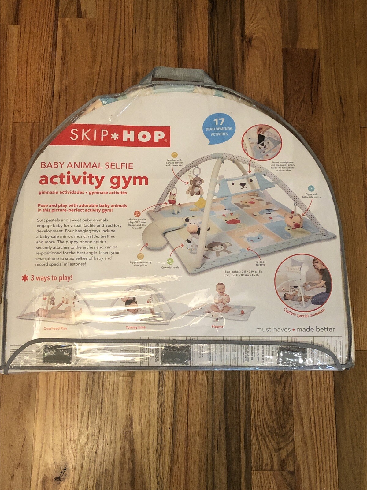 skip hop baby animal selfie activity gym