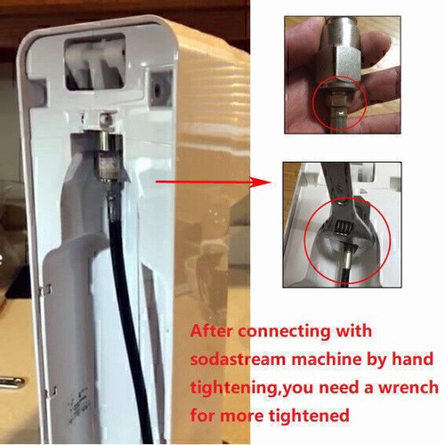 Adapter Hochdruckschlauch für Grössere CO2 Flaschen Soda Club Soda Stream 1.5m B - Bild 2 von 12