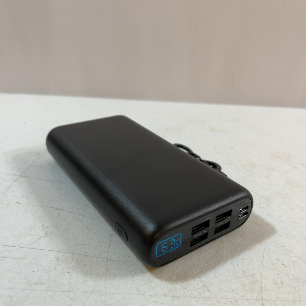 Compact Red Power Bank for On-the-Go Charging