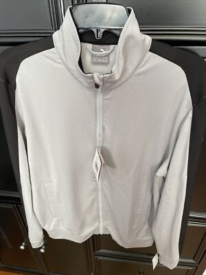 Puma Men's Track Jacket Light Gray Heather Size: Small  Full Zip PA189008892 NWT