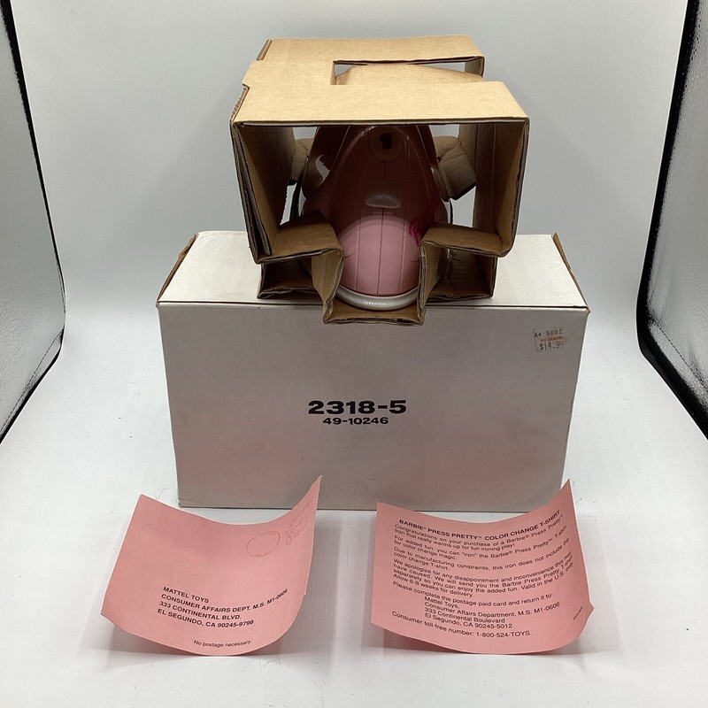 NOS 1992 Barbie Press Pretty Iron For Color Changing T-Shirts By Mattel *RARE*