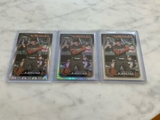 2024 Topps Chrome Heston Kjerstad Prism, Raywave + Base #142 (RC)