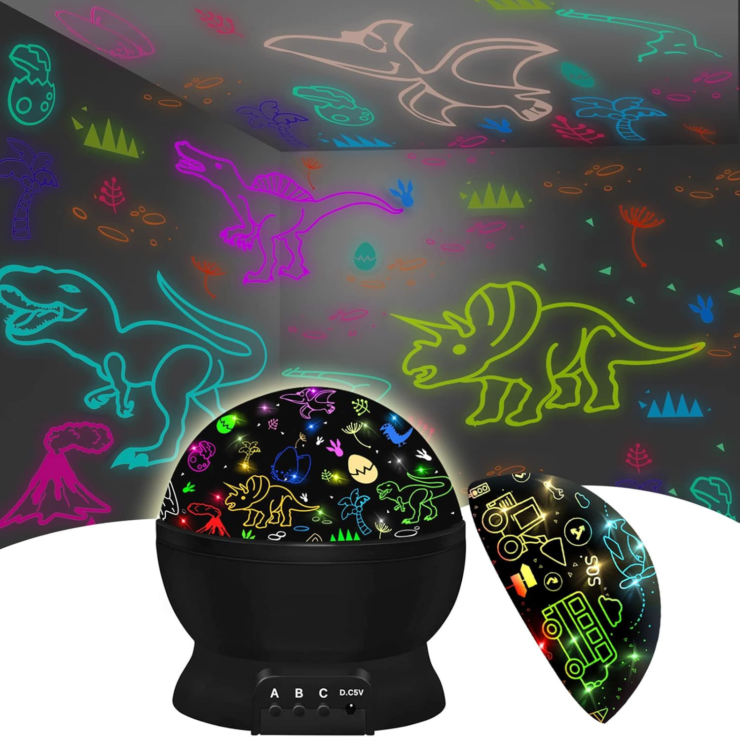 For 3-9 Year Old Boys,dino Projection Kids Toys For 3-8 Year