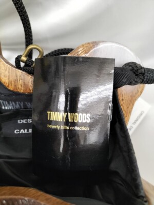 Timmy Woods Wooden dog shoulder crossbody bag | eBay