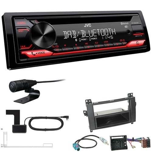JVC KD-DB622BT DAB Auto Radio USB BT Set für Mercedes-Benz A-Klasse Audio 20 - Bild 1 von 5