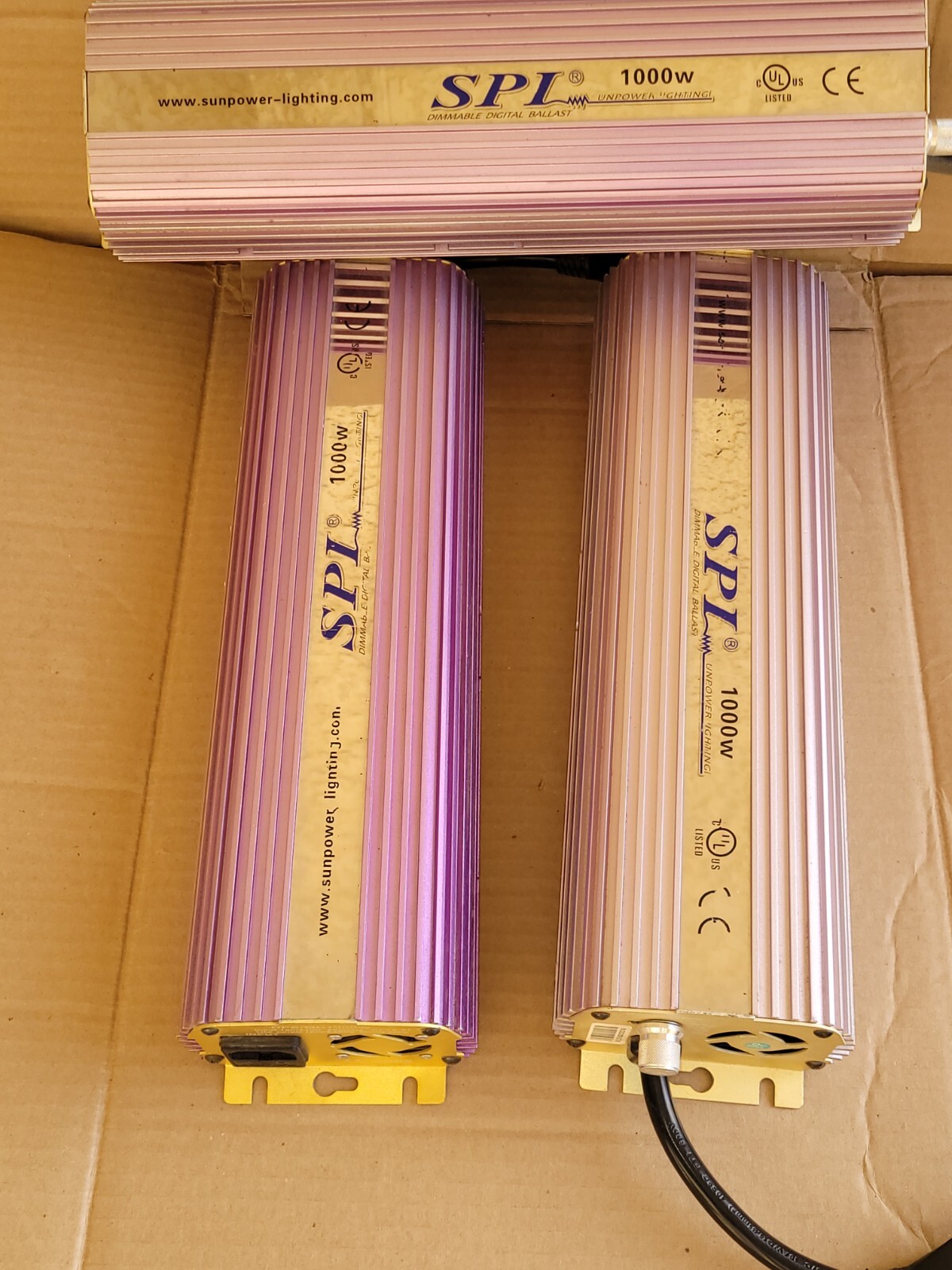 Lot of 3 SPL  HPS/MH1000 watt Dimmable Digital Ballast 120/2