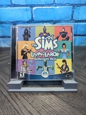 Sims: Livin' Large Expansion Pack (Windows PC, 2000) Game and Case