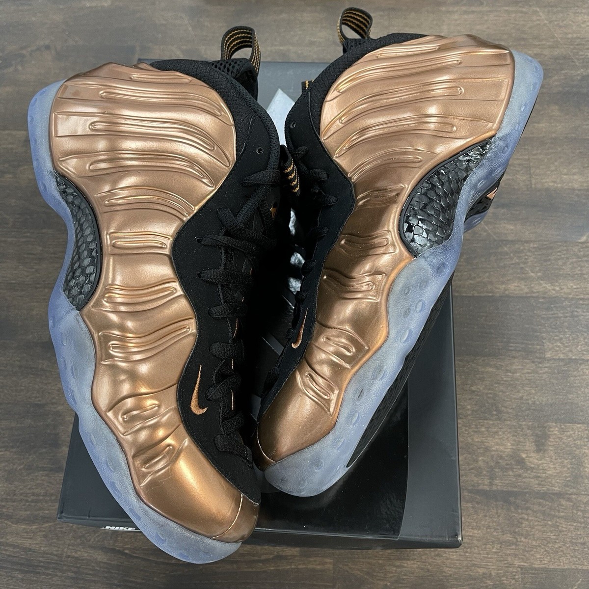nike foamposite copper