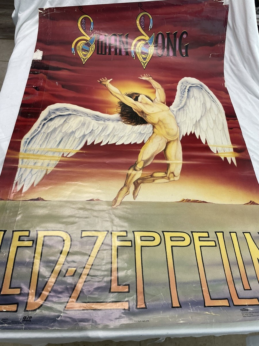 Led Zeppelin Swan Song Vintage 1986 Poster 23 x 35 | eBay
