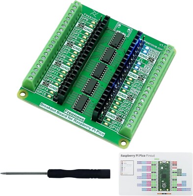 Breakout Board for Raspberry Pi Pico/Pico H/Pico W Terminal Block Shield