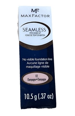 Max Factor Seamless Stick Make-Up, 02 Champagne, .37 oz - Flawed - Read