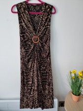 Essence boho chic midi dress with rig detail 